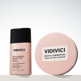Bidi Beach [BD Beach]Skin Illumination Tone-up Sun Cushion 15g + Skin Illumination Fresh Cream Tone-up Base 30ml Set / [비디비치]스킨 일루미네이션 톤업 선 쿠션 본품 15g + 스킨 일루미네이션 생크림 톤업 베이스 30ml 세트