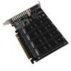 Adapter Card 4 Port M.2 NVMe SSD to PCIE X16