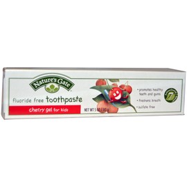 Natures Gate Toothpaste Gel, 5 Ounce - Cherry for Kids