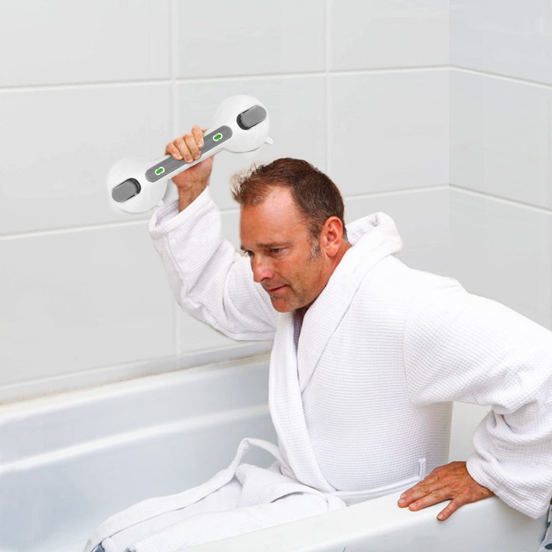 Newthinking Suction Grab Rails for Bathroom, Portable Suction Bathtub Handles