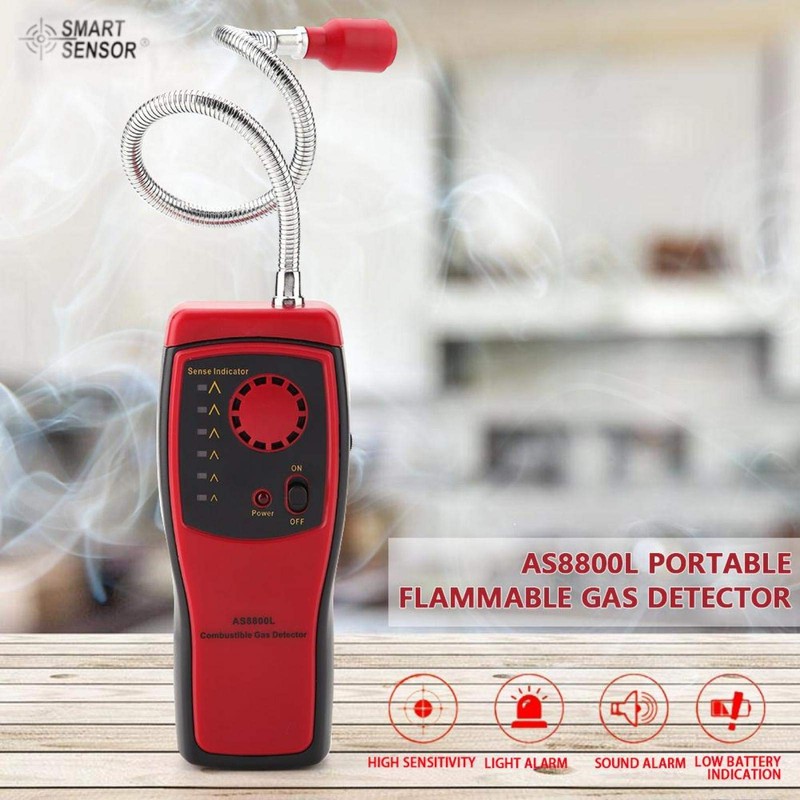 Smart Sensor AS8800L Flammable Gas Detector to Locate Combustible Gas