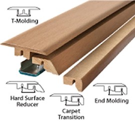 Simple Solutions 4 in 1 Transition Molding 39" 3/8" Oak