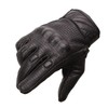 Milwaukee Leather Men's Black Leather Gloves with Rubberized Knuckles -