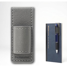 Horizontal Snap Nasumu Bookmark Pen Holder, PU Leather, Multifunctional Pen (Compatible with Diameter up to 0.6 inches (14.0 mm)), Magnetic Type that Won't Damage Your Notebook or Notebook