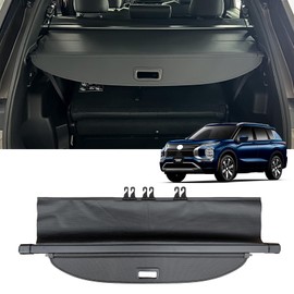 AUXKO Retractable Cargo Cover for Mitsubishi Outlander 2025-2022, Trunk Cover Luggage Security Shade Cover for 2025 2024 Outlander Shielding Anti-Peeping Privacy Screen Carbon Fiber(Not for Sport)