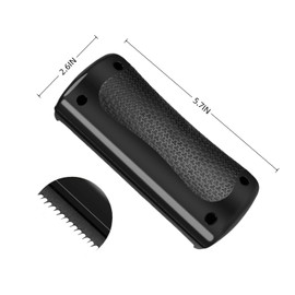 Deshedding Brush for Dogs & Cats - Dual-Head Pet Grooming Tool with Ergonomic Handle, Gentle Hair Removal Brush for Horses, Rabbits