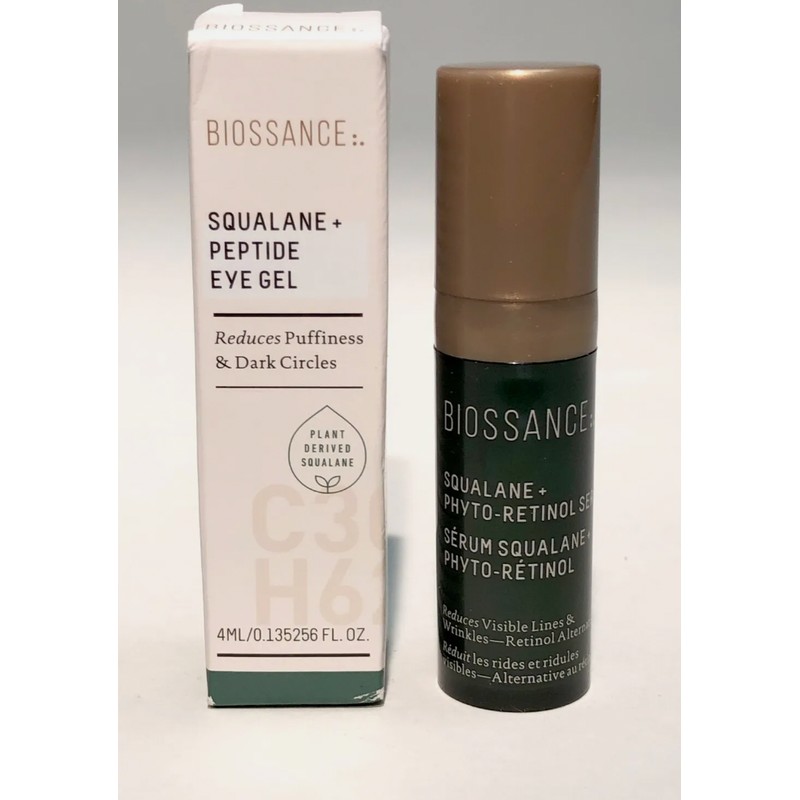 Biossance Squalane + Peptide Eye Gel .14oz 4ml Trial Size