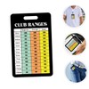 SUPVOX 12 Sheet Golf Scorecards and Distance Charts Durable Scorekeeping