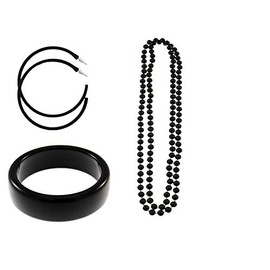 Zac's Alter Ego Plastic Jewellery Set for Fancy Dress 80s/Pop/Clubbers Hen Do