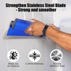 KEZERS Drywall Skimming Blade, 0.3mm Stainless Steel Blade, Smoothing &