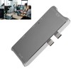 6 in 2 USB C Hub Aluminum Alloy Plug and