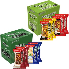 Amano Foods Curry Stew 8 Servings Set (Curry 2 Types Set x 1, Stew 2 Types Set x 1)