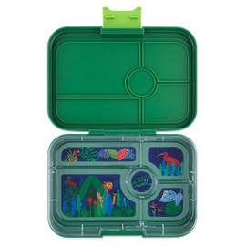 Yumbox TAPAS 5 compartment Larger Size Leakproof Bento Lunch Box (Palm Green Jungle)