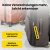 emc.nexus Keyring - Don't Touch Me! - Double-Sided Yellow Pendant