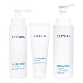 estra Aestura Atobarrier Lotion 200ml + Cream 100ml + Foaming Cleanser EX 400ml / 에스트라 아토베리어 로션 200ml + 크림 100ml + 포밍클렌저 EX 400ml