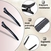 Hair Clips 10Pcs Black Non-Slip Creaseless Duckbill Alligator Clips, Professional