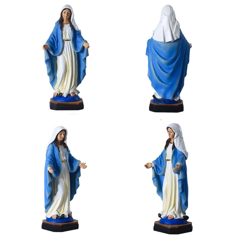 Mary Statue Resin Virgin Mary Religious Ornaments Christian Religious Figurine