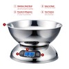 Escali Rondo Contemporary Kitchen Bowl Scale 2-Quart, Dishwasher Safe Bowl,