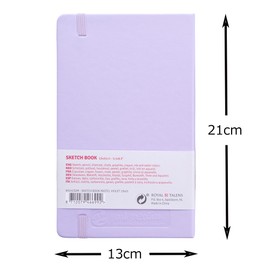 Talens Art Creation Sketchbook 80 Sheets, 13 cm x 21 cm, Pastel Violet