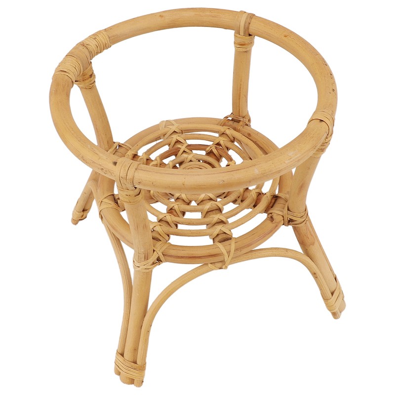 Plant Stand Flower Pot Rack Rattan Minimalist Stable 9.4in Diameter