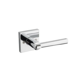 Kwikset 91560-027 Montreal Square Keyed Entry Lever, Polished Chrome