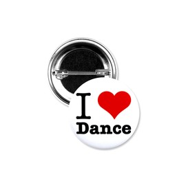 25 Pack - I "Heart" Love Dance Pinback Button Badges - 1.5 Inch