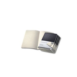 SIGEL CO865 Pack of 5 Journals, Approx. A6 (9.3 x 14 cm), Lined, Softcover, Black - Conceptum
