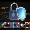 Pothunder Fingerprint Padlock, Smart Padlock, Locker Lock, Biometric Metal Keyless