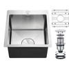 Suncano Drop in Bar Sink 15 x17 Inch, Stainless Steel