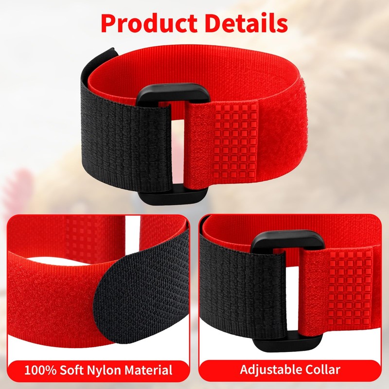 14 Pcs No Crow Rooster Collar to Stop Crowing, Soft
