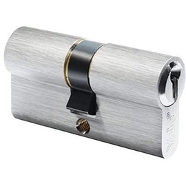 Yale 600-Serie Euro-Profilzylinder – Doppelt/Notfall – 27/27 – Satin-Nickel – Blistermenge 1