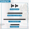 Bonpally Adjustable Tension Curtain Rod, 32-75 Inches Non-Slip Stainless Steel