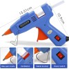 20W Hot Mini Glue Gun Blue with 30pcs Glue Sticks