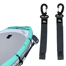 Atoll Board Paddle Straps SUP Paddleboard Inflatable Boat Paddle Keeper | Paddle Holder, Paddle Clip, Fixed Hook, Accessory for Paddleboard | No D Ring Patch, Easy to Use, Set of 2