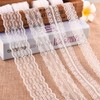 FEPITO 12 Rolls White Lace Ribbon Assorted Lace Trim Ribbon
