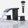 Bathroom faucets 3 Hole Widespread Modern Bathroom Sink Faucet 8