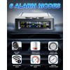 SHENKENUO Universal TPMS Wireless Solar Tire Pressure Monitoring System 4
