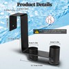 2 Pcs Pool Fence Hooks, Heavy Duty Adjustable Pool Tool
