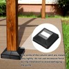 sourcing map 4Pcs Post Base Cover, 3.5"x3.25" (Internal Size 0.75"x1.5")