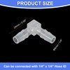 uxcell 1/4" Hose Barb Fitting, 8 Pcs Equal Barbed 90