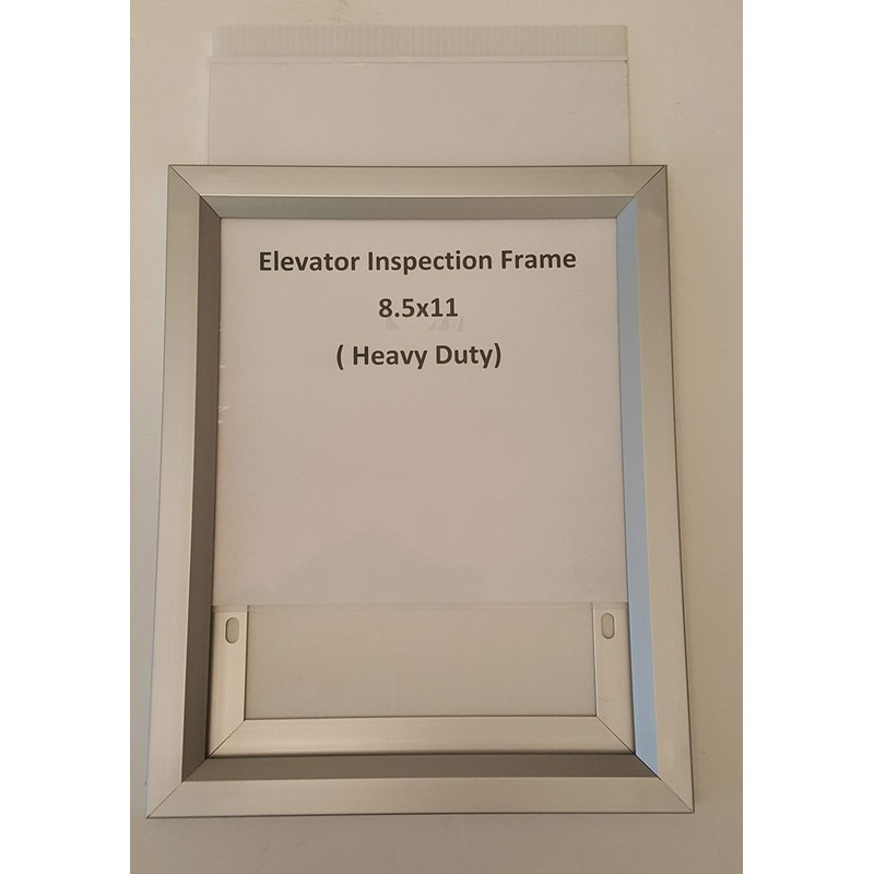 BUILDINGSIGNS.COM Elevator Inspection Frame ( Size 8.5X11 Inch,Aluminium, Slide In