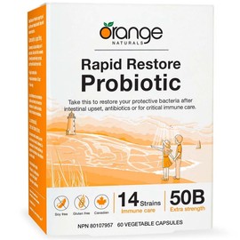 Orange Naturals Rapid Restore Probiotic 50B, 60 Vegetable Capsules