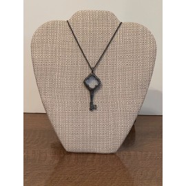 Origami Owl Gunmetal Convertible Vintage Key Locket LK1052 & 32"Chain CN5066 NIP