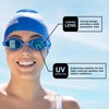 Zoggs Endura Max Unisex Adult Swimming Goggles, Grey/Blue/Clear