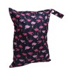 Diaper Bag Storage Pouch Waterproof Polyester Reusable Dual Zippers Diaper