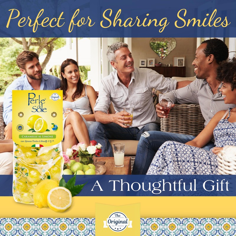 The original Perle di Sole Lemon Hard Candy Drops -