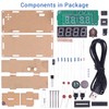 PEMENOL TJ-56-428 4-Digit Digital DIY Clock Kits with Acrylic Shell,