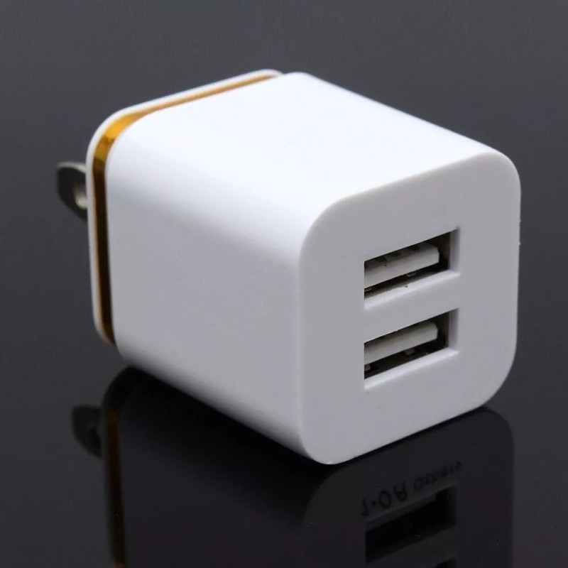 Maíz Adaptador Cubo Cargador 2.1a Pared 2 Puertos 5 Pz