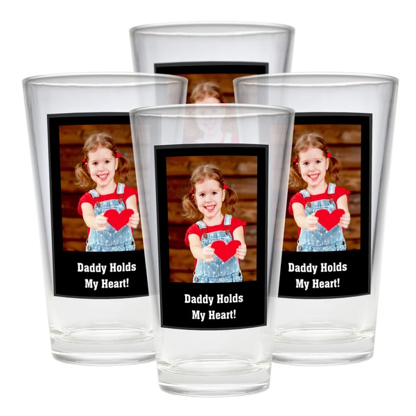 Let's Make Memories Personalized Photo Pint Beer Glass - Celebrate