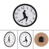 CYSFETENA 10 in Acrylic Plastic Silly Walk Wall Clock, Home